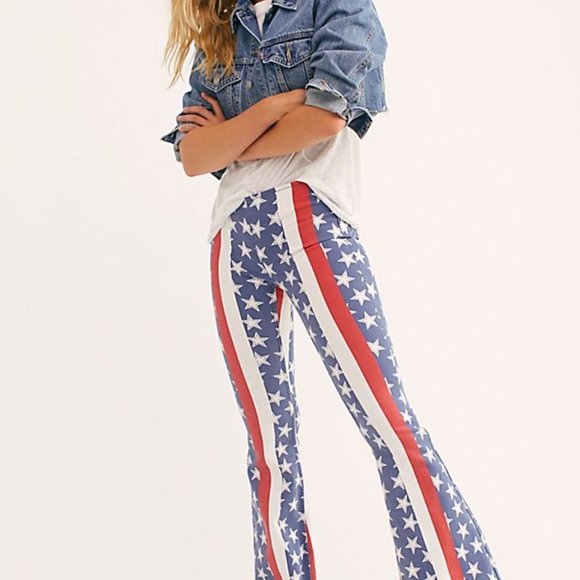 FREE PEOPLE Penny Stars & Stripes Jeans LAST PAIR! - Picture 7 of 10